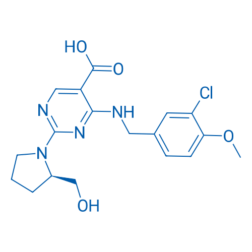 (R)-4-((3-Chloro-4-methoxybenzyl)amino)-2-(2-(hydroxymethyl)pyrrolidin-1-yl)pyrimidine-5-carboxylic acid
