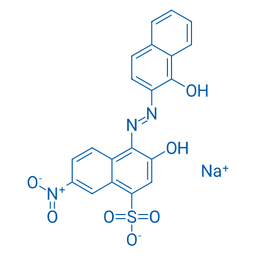 1-Naphthalenesulfonic acid, 3-hydroxy-4-[2-(1-hydroxy-2-naphthalenyl)diazenyl]-7-nitro-, sodium salt (1:1)