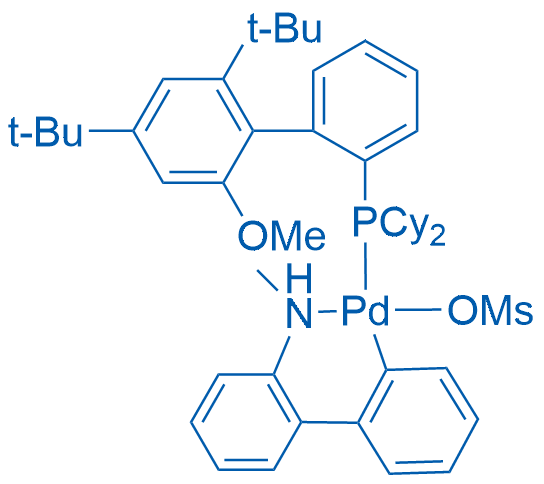 [[2',4'-Bis(1,1-dimethylethyl)-6'-methoxy[1,1'-biphenyl]-2-yl]dicyclohexylphosphine-κP](methanesulfonato-κO)[2'-(methylamino-κN)[1,1'-biphenyl]-2-yl-κC]palladium