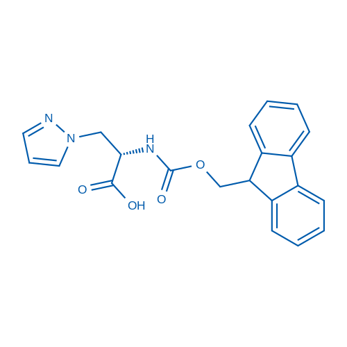 1H-Pyrazole-1-propanoic acid, α-[[(9H-fluoren-9-ylmethoxy)carbonyl]amino]-, (αS)-