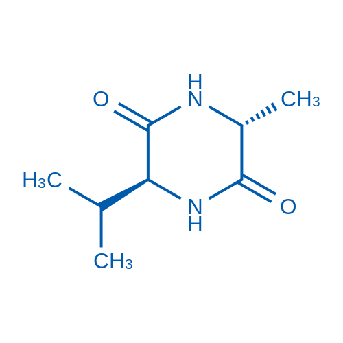 2,5-Piperazinedione, 3-methyl-6-(1-methylethyl)-, (3R,6S)-