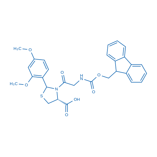 4-Thiazolidinecarboxylic acid, 2-(2,4-dimethoxyphenyl)-3-[2-[[(9H-fluoren-9-ylmethoxy)carbonyl]amino]acetyl]-, (4R)-