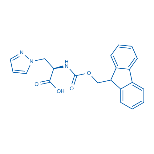 1H-Pyrazole-1-propanoic acid, α-[[(9H-fluoren-9-ylmethoxy)carbonyl]amino]-, (αR)-