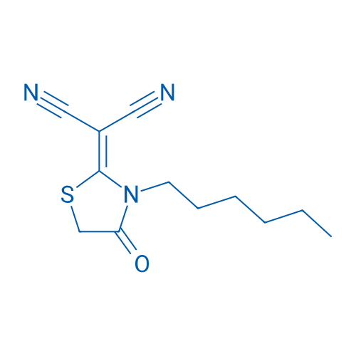 2-(3-Hexyl-4-oxothiazolidin-2-ylidene)malononitrile