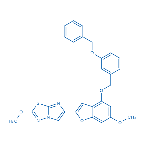 6-(4-((3-(Benzyloxy)benzyl)oxy)-6-methoxybenzofuran-2-yl)-2-methoxyimidazo[2,1-b][1,3,4]thiadiazole