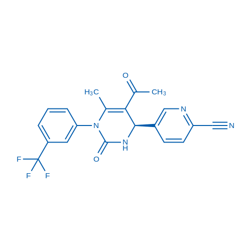 (R)-5-(5-Acetyl-6-methyl-2-oxo-1-(3-(trifluoromethyl)phenyl)-1,2,3,4-tetrahydropyrimidin-4-yl)picolinonitrile