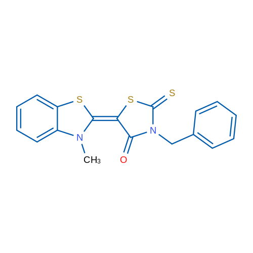 3-Benzyl-5-(3-methylbenzo[d]thiazol-2(3H)-ylidene)-2-thioxothiazolidin-4-one