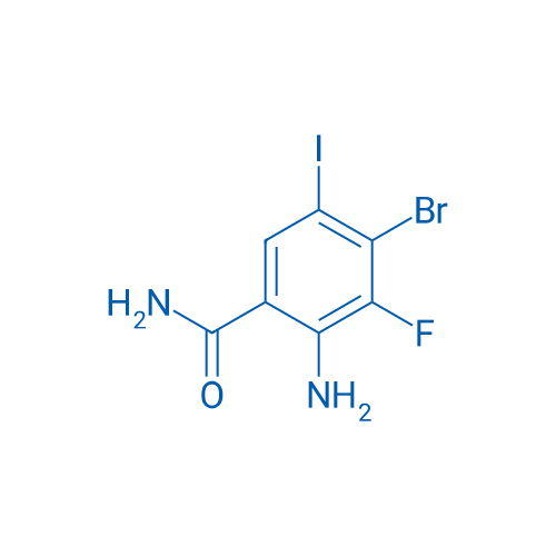 2-Amino-4-bromo-3-fluoro-5-iodobenzamide