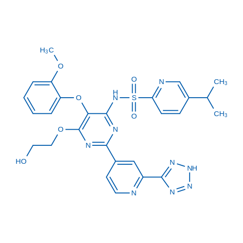 N-(2-(2-(2H-Tetrazol-5-yl)pyridin-4-yl)-6-(2-hydroxyethoxy)-5-(2-methoxyphenoxy)pyrimidin-4-yl)-5-isopropylpyridine-2-sulfonamide