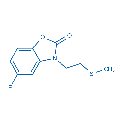 5-Fluoro-3-(2-(methylthio)ethyl)benzo[d]oxazol-2(3H)-one