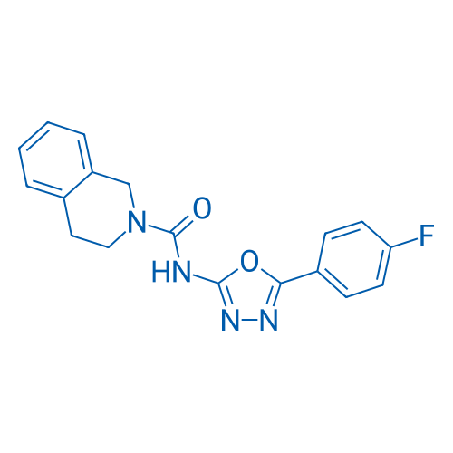 N-(5-(4-Fluorophenyl)-1,3,4-oxadiazol-2-yl)-3,4-dihydroisoquinoline-2(1H)-carboxamide