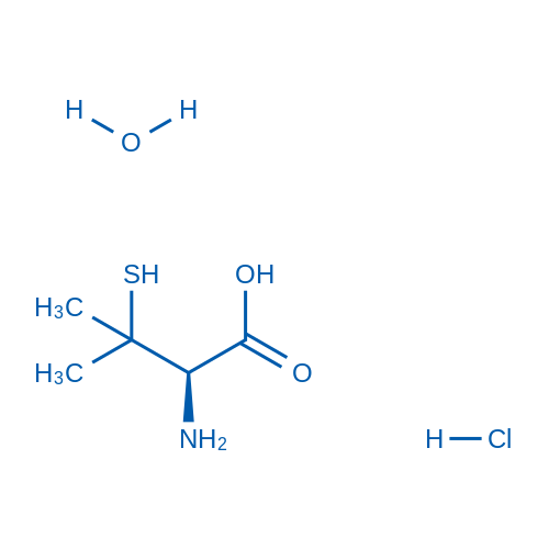 (R)-2-Amino-3-mercapto-3-methylbutanoic acid hydrochloride hydrate