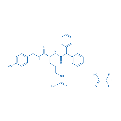 (R)-2-(2,2-Diphenylacetamido)-5-guanidino-N-(4-hydroxybenzyl)pentanamide 2,2,2-trifluoroacetate