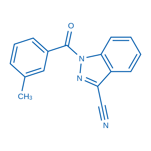 1-(3-Methylbenzoyl)-1H-indazole-3-carbonitrile
