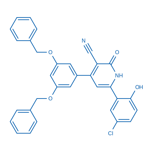 4-(3,5-Bis(benzyloxy)phenyl)-6-(5-chloro-2-hydroxyphenyl)-2-oxo-1,2-dihydropyridine-3-carbonitrile