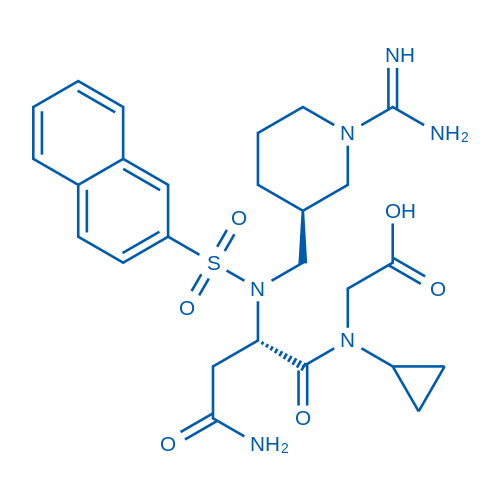 N-(N2-(((S)-1-Carbamimidoylpiperidin-3-yl)methyl)-N2-(naphthalen-2-ylsulfonyl)-L-asparaginyl)-N-cyclopropylglycine