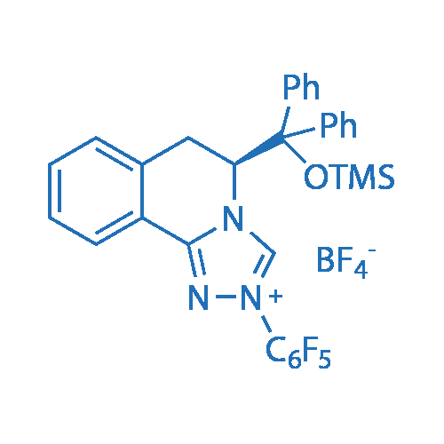 (S)-5-(Diphenyl((trimethylsilyl)oxy)methyl)-2-(perfluorophenyl)-5,6-dihydro-[1,2,4]triazolo[3,4-a]isoquinolin-2-ium tetrafluoroborate