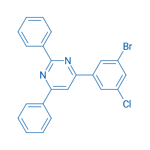 4-(3-Bromo-5-chlorophenyl)-2,6-diphenylpyrimidine