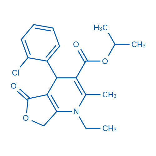 Isopropyl 4-(2-chlorophenyl)-1-ethyl-2-methyl-5-oxo-1,4,5,7-tetrahydrofuro[3,4-b]pyridine-3-carboxylate