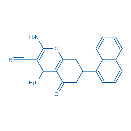 2-Amino-4-methyl-7-(naphthalen-1-yl)-5-oxo-5,6,7,8-tetrahydro-4H-chromene-3-carbonitrile