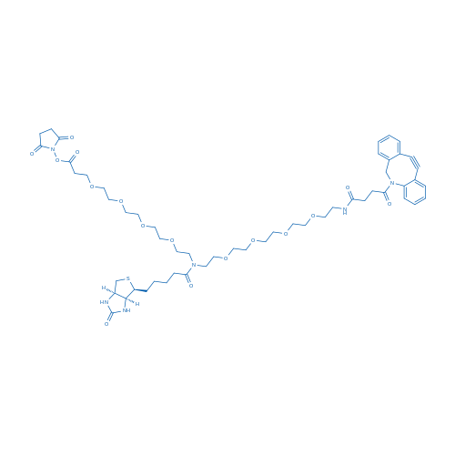 2,5-Dioxo-1-pyrrolidinyl 35-(11,12-didehydrodibenz[b,f]azocin-5(6H)-yl)-16-[5-[(3aS,4S,6aR)-hexahydro-2-oxo-1H-thieno[3,4-d]imidazol-4-yl]-1-oxopentyl]-32,35-dioxo-4,7,10,13,19,22,25,28-octaoxa-16,31-diazapentatriacontanoate