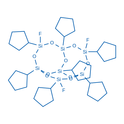Endo-3,7,14-trifluoro-1,3,5,7,9,11,14-heptacyclopentyltricyclo[7.3.3.15,11]heptasiloxane