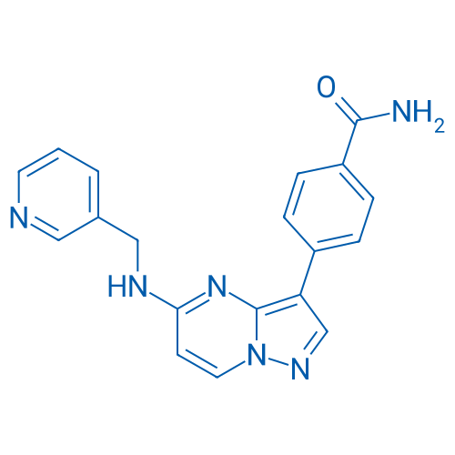 4-(5-((Pyridin-3-ylmethyl)amino)pyrazolo[1,5-a]pyrimidin-3-yl)benzamide