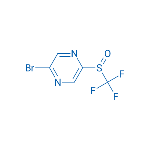 2-Bromo-5-((trifluoromethyl)sulfinyl)pyrazine