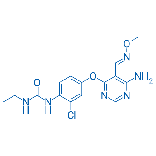 1-(4-((6-Amino-5-((methoxyimino)methyl)pyrimidin-4-yl)oxy)-2-chlorophenyl)-3-ethylurea