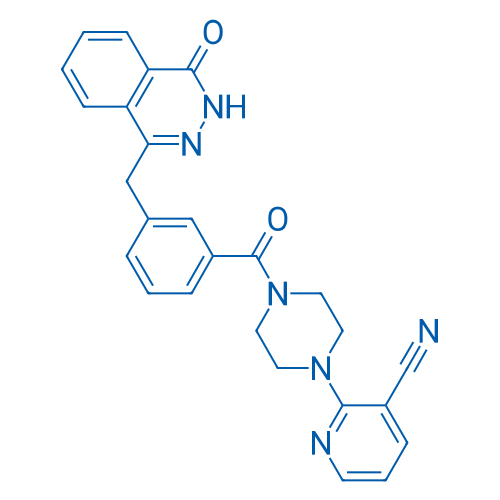 2-(4-(3-((4-Oxo-3,4-dihydrophthalazin-1-yl)methyl)benzoyl)piperazin-1-yl)nicotinonitrile