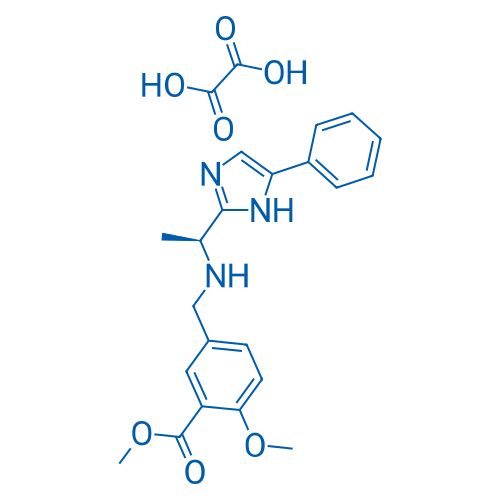 Methyl (S)-2-methoxy-5-(((1-(5-phenyl-1H-imidazol-2-yl)ethyl)amino)methyl)benzoate oxalate