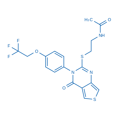 N-(2-((4-Oxo-3-(4-(2,2,2-trifluoroethoxy)phenyl)-3,4-dihydrothieno[3,4-d]pyrimidin-2-yl)thio)ethyl)acetamide
