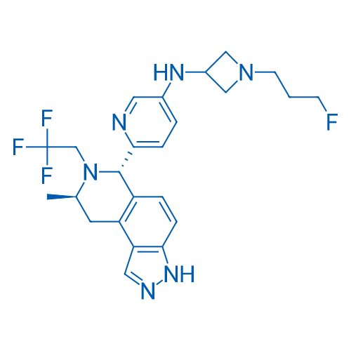 N-(1-(3-Fluoropropyl)azetidin-3-yl)-6-((6S,8R)-8-methyl-7-(2,2,2-trifluoroethyl)-6,7,8,9-tetrahydro-3H-pyrazolo[4,3-f]isoquinolin-6-yl)pyridin-3-amine