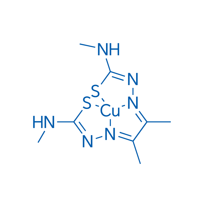 (SP-4-2)-[[2,2'-(1,2-Dimethyl-1,2-ethanediylidene)bis[N-methylhydrazinecarbothioamidato-κN2,κS]](2-)]-copper