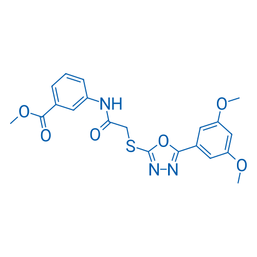 Methyl 3-(2-((5-(3,5-dimethoxyphenyl)-1,3,4-oxadiazol-2-yl)thio)acetamido)benzoate
