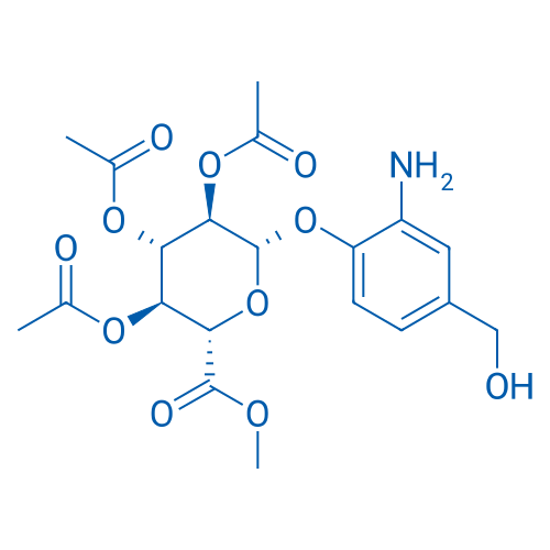 (2S,3R,4S,5S,6S)-2-(2-Amino-4-(hydroxymethyl)phenoxy)-6-(methoxycarbonyl)tetrahydro-2H-pyran-3,4,5-triyl triacetate