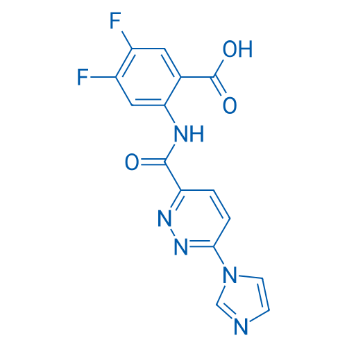 2-(6-(1H-Imidazol-1-yl)pyridazine-3-carboxamido)-4,5-difluorobenzoic acid