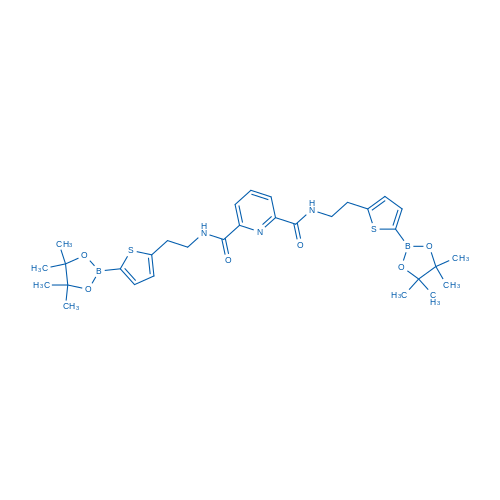 N2,N6-Bis(2-(5-(4,4,5,5-tetramethyl-1,3,2-dioxaborolan-2-yl)thiophen-2-yl)ethyl)pyridine-2,6-dicarboxamide