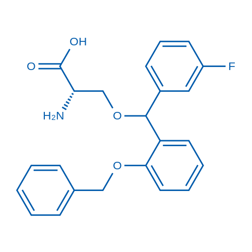 O-((2-(Benzyloxy)phenyl)(3-fluorophenyl)methyl)-L-serine