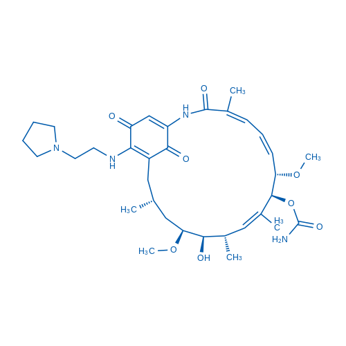 (4E,6Z,8S,9S,10E,12S,13R,14S,16R)-13-Hydroxy-8,14-dimethoxy-4,10,12,16-tetramethyl-3,20,22-trioxo-19-((2-(pyrrolidin-1-yl)ethyl)amino)-2-azabicyclo[16.3.1]docosa-1(21),4,6,10,18-pentaen-9-yl carbamate