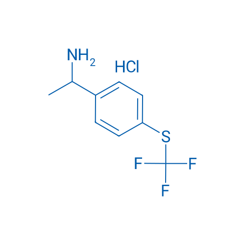 1-(4-((Trifluoromethyl)thio)phenyl)ethan-1-amine hydrochloride