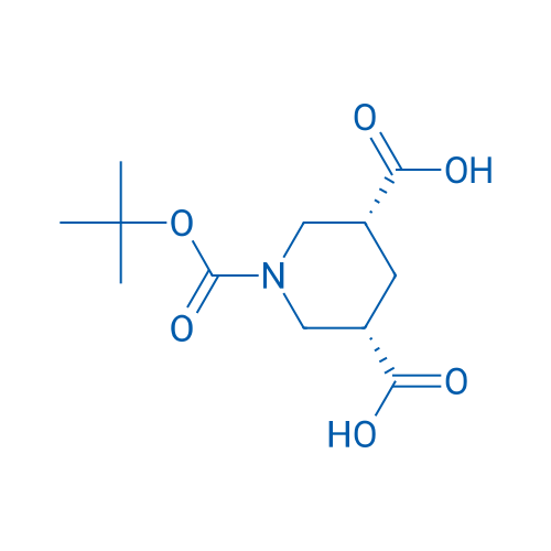 rel-(3R,5S)-1-(tert-Butoxycarbonyl)piperidine-3,5-dicarboxylic acid