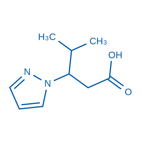 4-Methyl-3-(1H-pyrazol-1-yl)pentanoic acid