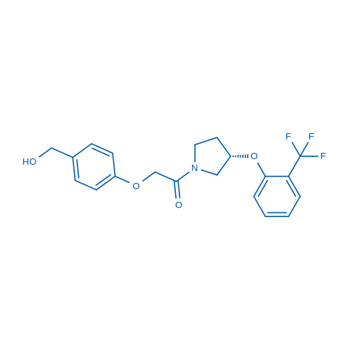(S)-2-(4-(Hydroxymethyl)phenoxy)-1-(3-(2-(trifluoromethyl)phenoxy)pyrrolidin-1-yl)ethanone