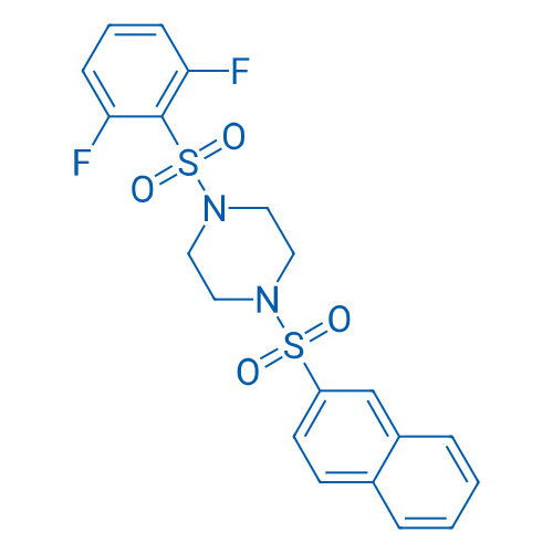 1-((2,6-Difluorophenyl)sulfonyl)-4-(naphthalen-2-ylsulfonyl)piperazine