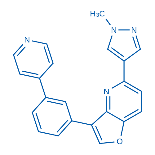 5-(1-Methyl-1H-pyrazol-4-yl)-3-(3-(pyridin-4-yl)phenyl)furo[3,2-b]pyridine