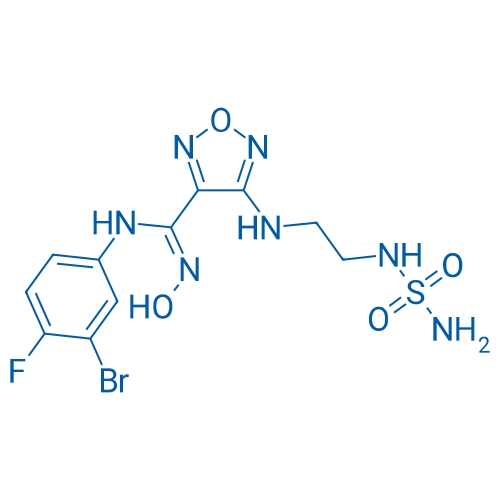 (Z)-N-(3-Bromo-4-fluorophenyl)-N'-hydroxy-4-[2-(sulfamoylamino)ethylamino]-1,2,5-oxadiazole-3-carboxamidine