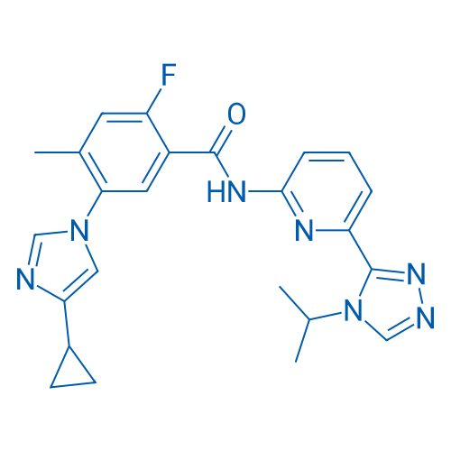 5-(4-Cyclopropyl-1H-imidazol-1-yl)-2-fluoro-N-(6-(4-isopropyl-4H-1,2,4-triazol-3-yl)pyridin-2-yl)-4-methylbenzamide
