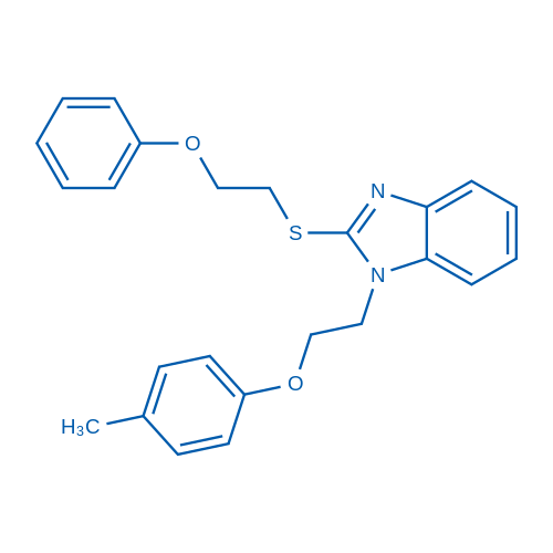 2-((2-Phenoxyethyl)thio)-1-(2-(p-tolyloxy)ethyl)-1H-benzo[d]imidazole