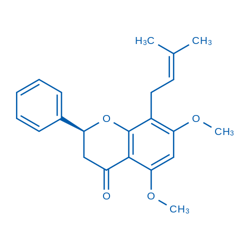 (S)-5,7-Dimethoxy-8-(3-methylbut-2-en-1-yl)-2-phenylchroman-4-one